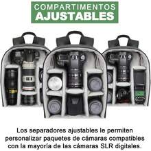 Mochila para Cámara Fotografica, Bolsa Profesional para Camara con Compartimentos, para DSLR/SLR, Mochila Impermeable para Laptop y Cámara Fotográfica, Compatible con// - Albaricoque - Ver 9