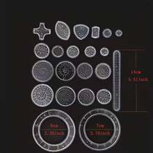 22pcs/Set Multi-Function Ruler, Transparent Magic Template, Create Stunning Spiral Patterns, Draw Various Designs You Want, Creative Drawing Template Ruler, Multi-Purpose Geometric Drawing Ruler, Magical Drawing Kit - Multicolor - View 7