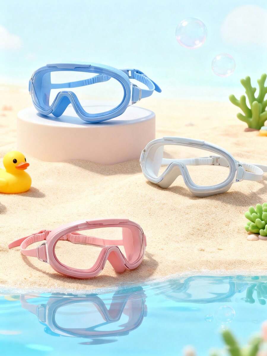 1 Piece Children's Anti-Fog HD Swimming Goggles, Waterproof Anti-Fog HD Professional Diving Goggles Swimming Equipment - Goggles, Suitable For Children Aged 3-16 Years Old For Swimming And Diving - Multicolor - View 1