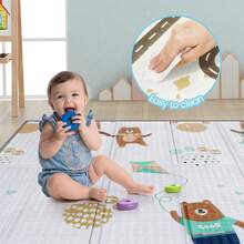 Baby Playpen With Mat,Baby Gate,Suitable For Family Use,Perfect For Nursery, Living Room And Outdoor Play,Baby Entertainment Play Center,Newborn Gift - 黑色 - 查看 7