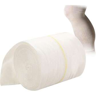 1卷弹性管状绷带 - 适用于手臂、腿部、石膏的加压套 - 吸汗舒适长袜纱布卷
