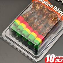 10pcs Euro Soft Artificial Fishing Bait Set-PVC Fishing Lure For Perch, Pike, Carp