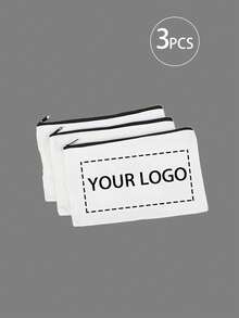 Customizable Cosmetic Bag, Durable Polyester Makeup Pouch With Secure Zipper Closure, Machine Washable Travel Toiletry Organizer For Women & Men, Perfect Gift Idea, Beauty Storage Solution, Playful Design, Smooth Texture Beauty & Personal Care Accessories Custom Logo Bag Personalized Cosmetic Bulk DIY Toiletry Bags For Business