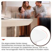 Irregular White Coffee Table 100 Cm Long, Sturdy And Durable - High Quality MDF, Lacquered Surface, Delicate Touch, Irregular And Elegantly Curved Top.