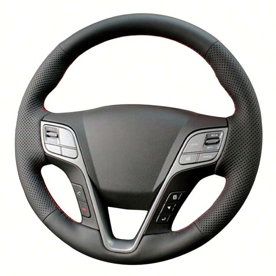 手工制作方向盘套,适用于2013款圣达菲和Grand ix45 - 38公分 - 查看 1