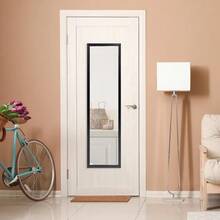 13x49 Black Rectangle Large Wall Mirror For Bathroom Or Living Room - 預設 - 查看 6