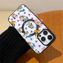 Disney Disney. ‌   What Mickey Mouse Patterned Phone Case Featuring Playful Characters And Vibrant Colors. Compatible With 17, 16, 15, 14, 13, 12, And 11 Pro Models. Made Of Durable TPU With Shockproof Protection. A Perfect Gift For Family, Frids, Birthdays, Holidays, And Special Occasions Like Valtine's Day..Christmas Accessories. - 粉色 - 查看 4
