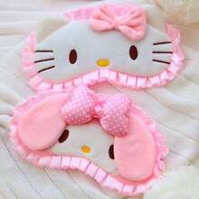 Sanrio 1pc Cute Pink Hello Kitty Eye Mask, Charming Japanese Style Winter Blackout Eye Mask, Birthday Gift, Melody Sleep Mask - Multicolor - View 5