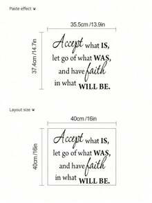Mama Look 1pc Inspirational English Slogan Home Decoration Self-Adhesive Diy Wall Sticker, Stickers, Wall Decal, Vinyl Decal For Home Decorations, Spring Decoration Items Refresh Your Home, Festival Decoration Stickers Gifts Birthday Graduation - màu đen - Xem 3