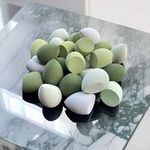 20pcs/Set Random Color & Style Medium Makeup Sponges, Comes With Dual-Use Foundation Sponge, Suitable For All Skin Types, Affordable Price, Ideal As Christmas Gift, Cosmetics, Makeup Tools, Inexpensive Essentials, Gifts, Women Gifts, Christmas Presents - Multicolor - View 7