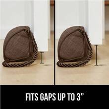 Gorilla Grip Tope para Puerta fácil de Usar bloquea la Brisa fría y Caliente para Puertas y Ventanas protección para Todas Las Estaciones Reduce el Ruido del Exterior 38 Pulgadas marrón - Marrón - Ver 3