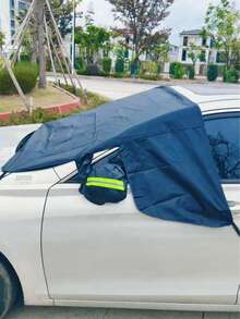 1 Stück magnetische Schneeabdeckung für die Windschutzscheibe von Autos, Sonnenschutz aus dickem Oxford-Gewebe, Schutz vor Hitze und Schnee.