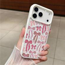 Funda de teléfono magnética transparente con patrón de lazo de leopardo, compatible con, funda protectora de silicona para X 11 12 13 14 15 16 17 Pro Plus, funda de teléfono creativa de dibujos animados, a prueba de golpes y resistente a caídas, protección completa, adecuada para 17/17ProMax/iPhone16/16Plus/16Pro/16ProMax, iPhone15/15Plus/15Pro/15ProMax, iPhone14/14Plus/14Pro/14ProMax, iPhone13/13Pro/13ProMax, regalo perfecto para novia, novio, Día de San Valentín, Navidad - Blanco - Ver 9