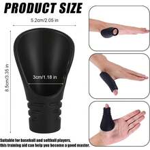 BOXOB Protector de Pulgar de Béisbol y Sóftbol, Silicona Escudo Protector Equipo Entrenamiento para Atrapar Accesorio Guante para Prevenir Lesiones en Las Manos y Picaduras - Talla Infantil - Ver 10