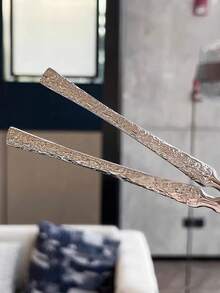 2/4/6/12 thìa cà phê/tráng miệng bằng thép không gỉ, thích hợp cho các buổi họp mặt gia đình, quà tặng ngày lễ, cà phê - Bạc - Xem 3