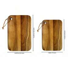 1pc Rosewood Wooden Cutting Board, Solid Wood Cutting Board, Butcher Block, Chopping Board With Fruit Groove, Easy To Clean, For Cooked Food, Vegetables, Fish, Meat, Cheese, Household, Outdoor Camping, Multipurpose - Yellow - View 11