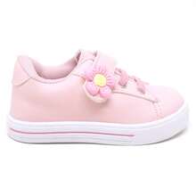 Girls' Sneakers, Children's Footwear, Back-To-School Fashion, Floral Print. - 粉色 - 查看 2