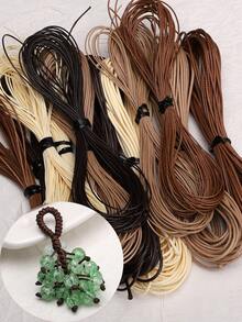 beadia 10米 0.8/1.0/1.5毫米 蜡绳/线 - 卡其色、米色、深棕色、咖啡色,DIY项链手链饰品制作配件,DIY手工工具缝纫线,编织线,多种颜色可选,耐用DIY项链绳和饰品制作线 - 蠟線 - 查看 4