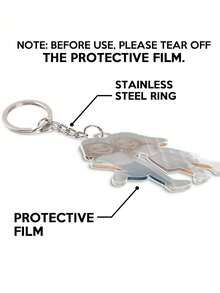 1/3/5个个性化歌词钥匙扣，可定制音乐照片钥匙扣，男女皆宜，亚克力材质，可定制姓名和歌曲代码，情侣钥匙扣，情人节礼物，生日或周年纪念纪念品，6x4.5厘米，定制照片音乐挂饰，可爱家庭纪念品，趣味照片钥匙扣，是送给孩子、朋友、父母、生日、圣诞节、情人节、毕业典礼的理想礼物，创意装饰配件 - 彩色 - 查看 11