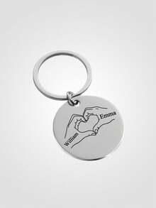 Ayotu Llaveros personalizables, llaveros personalizados para padres de la mano, se pueden personalizar con 1-6 nombres, convirtiéndolos en un regalo perfecto para nuevos padres. El mejor regalo de llavero estilo papá, adecuado como accesorio de llavero. Organizador de viaje - Multicolor - Ver 15