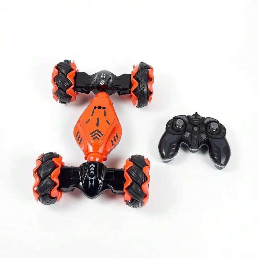 Carro De Control Remoto 4wd Sensor De Gestos Giro 360 - Naranja - Ver 1
