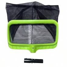 Enhanced Leaf Skimmer Swimming Pools Skimmer Net Rubbish Cleaning Rake Leaf Mesh Deep Bag Leaves Cleaning Net Pool Accessories - Green - View 1