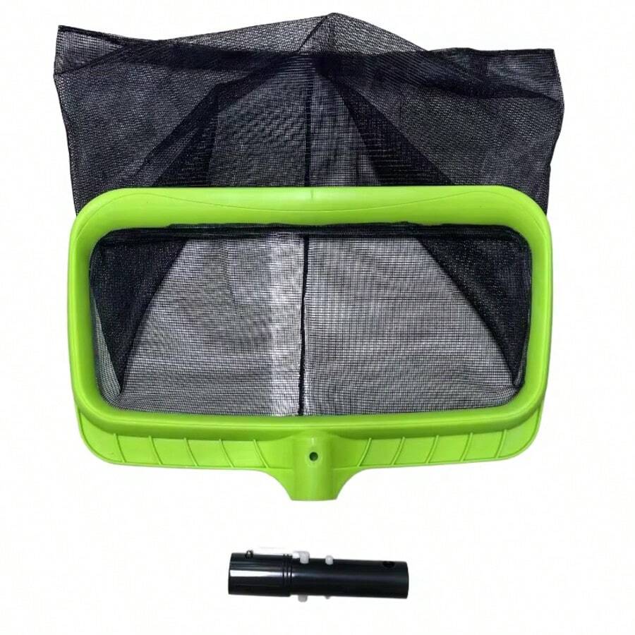 Enhanced Leaf Skimmer Swimming Pools Skimmer Net Rubbish Cleaning Rake Leaf Mesh Deep Bag Leaves Cleaning Net Pool Accessories - Green - View 1