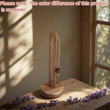 1个木质立式纸巾架，木质纸巾架，收纳整理架，台面纸巾盒，纸巾盒及支架，储物盒，适用于厨房和浴室，家居收纳整理，家居装饰，房间纸巾架，返校季，宿舍用品，家居生活，厨房餐饮