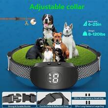 Anti-Bark Dog Collar, Suitable For Large, Medium And Small Dogs, Smart Anti-Bark Collar, Rechargeable Anti-Bark Training Collar With 8 Sensitivity Levels, Anti-Bark Training Collar With Buzzing And Shock Function, Shock And Vibration Function Can Be Turned Off