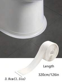 1 rollo de cinta selladora impermeable, cinta de calafateo, adecuada para juntas y esquinas de cocina/baño/azulejos y decoración de paredes, pegatinas de decoración de habitaciones, pegatinas personalizadas - Multicolor - Ver 3