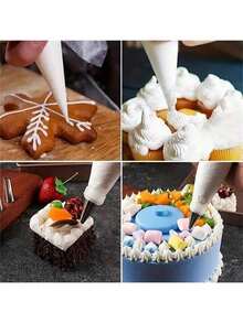 100个一次性裱花袋，蛋糕装饰必备 - 非常适合裱花、裱花，也是烘焙和厨房用品的理想之选，返校季必备 - 無色 - 查看 6