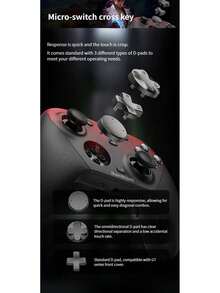 GAMESIR G7 Pro精英手把 Xbox/PC/安卓/電視全平台相容 霍爾效應搖桿+體感 雙切微動扳機 可調行程扳機鍵 - 黑色 - 查看 2