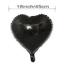 5/10pcs 18inch Heart Love Mylar Balloons, Heart Shaped Helium Foil Balloons Happy Anniversary Engagement Wedding Bridal Valentine's Day Birthday Party Decoration Theme Party Supplies - Multicolor - View 11