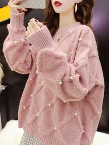 Women Sweaters - Hồng - Xem 1