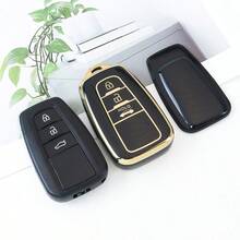 Étui de clé de voiture et pratique pour filles. Coque de protection en TPU souple pour accessoires automobiles pour Prius, Camry, Corolla, CHR, Prado 2018-2022. Anti-chute et anti-poussière.