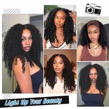 MENALUE Mother's Day Gift Raw Burmese Curly Human Hair Crochet 22 Inch 120g Knotless Pre-Separated Crochet 3c4a Water Curly Jerry Curly Hair Lightweight Reusable Virgin Hair Extensions For Women , Like Wedding,Makeup,Lashes, Dates, And Theme Parties And So On Pelucas De Cabello Humano Human Hair Wigs Glueless Human Hair Wig For Natural Hair Colors Of Women ,Peluca De Cabello Humano,Human Hair,Wigs Human Hair,Wig,Christmas,Stocking Stuffers,Christmas Gifts,Hair, Maquillaje,Christmas Decrotions Gifts,Hair Stuff,Hair Accerssories,Suitable For Parties, Daily Use, Schools, Birthday Banquets And Other Occasions.Body Wave Yaki Straight Ocean Wavehuman Hair Wig Kpop Demon Hunters 9am Hair Store Human Hair Bob Wig Human Hair Human Hair Weft Real Hair Extensions Clip In Hair Weft Keratin Bond Hair Weft Seamless Hair Weft Christmas Hair Holiday Hair Extensions Festive Hair Pieces Christmas Glitter Hair Xmas Hair AccessoriesHuman Hair Weft - Crimson Red Bouncy Wave.Your 2026 Beauty Glow-Up Awaits. - Natural Black - 查看 7