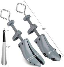 Timotech Set de Hormas para Zapato Ajustable con Calzador de Zapatos, Alargador de Calzado para Mujeres Hombres, Moldeador de Zapatos, Accesorios para Calzado - 1 - Ver 7