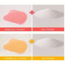 水晶果冻足浴盐——泡泡浴和足浴的完美结合。这款玫瑰香氛足浴盐能够舒缓干燥、皲裂的双脚，是秋冬季节足部护理的理想之选（50克+50克）。 - Rose - 查看 3