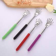 pince 1个随机颜色不锈钢可伸缩背部按摩器