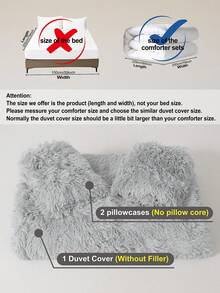 Bộ chăn ga gối 3 món màu trơn, mềm mại, bao gồm 1 vỏ chăn và 2 vỏ gối, phù hợp cho phòng ngủ, phòng khách. Kích thước: Siêu lớn, Lớn, Đôi tiêu chuẩn, Đơn. Quà tặng Giáng sinh. - Màu Xám nhạt - Xem 11