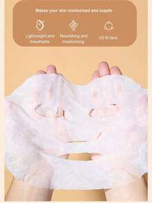 200片一次性压缩面膜片 - 轻薄无香，方便携带，适合旅行及所有肤质，压缩面膜可舒缓肌肤，补水保湿，旅行护肤必备 | 简约包装 | 柔软质地面膜。独立包装，美容院级无纺布压缩清洁湿巾