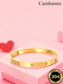 Camhanno 10/1-częściowy zestaw złotej biżuterii, lekki, luksusowy, elegancki zestaw biżuterii ze stali nierdzewnej, impreza, spotkanie, wieloelementowy, przyciągający wzrok styl, zróżnicowany design staje się przyciągającym wzrok punktem na imprezie - Złoto - Zobacz 28