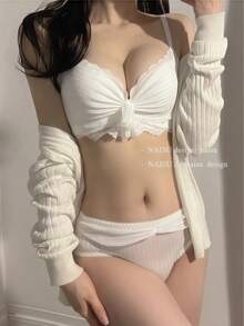 Women Bra And Panty Sets - 黑色的 - 查看 12