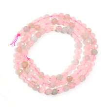 约90颗4毫米天然石雕珠，适合珠宝制作 - 包括粉晶 - DIY优雅手链项链 - 高品质珠宝配件，女士礼物 - 彩色 - 查看 29