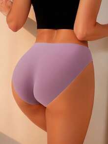 8pcs/Pack Multi-Color Women's Briefs | Soft & Skin-Friendly, Invisible & Stress-Free For Daily Wear - Multicolor - View 5