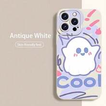 Adorable Ghost-Themed Design for  17 Series And Previous Models, Featuring a Stylish Full-Cover Protective Case Made of Soft TPU That Prevents Slips And Falls. This Creative And Colorful Mobile Phone Case Embodies a Kawaii Aesthetic - ブラック - チェックする 4