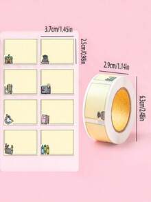 1pc Cartoon Pattern Label Stickers, Office Supplies Home Labels, Holiday & Birthday Gift Decorative Stickers - Multicolor - View 6