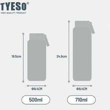 TYESO 500ML/17OZ 1 Piece Stainless Steel Insulated Bottle, Features Handle, Keeps Temperature For 10 To 24 Hours, Double-Walled Stainless Steel Construction For Leak Proof And A Distinctive Design. Ideal For Sports, Fitness, Travel, Commuting And School Use. Makes An Excellent Gift. - Ngẫu nhiên - Xem 7