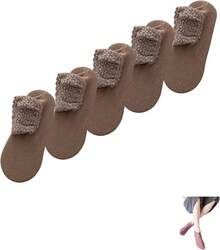 Calcetines Cálidos de Moda, Calcetines Cálidos con Volantes para Otoño e Invierno, Ajuste Cómodo y Transpirable para Mujeres, para Uso en Casa y en el Suelo - Verde - Ver 13