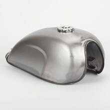 Universal Silver Cafe Racer Fuel Gas Tank 9L/2.4 Gallons Modified Fuel Tank - 銀色 - 查看 4